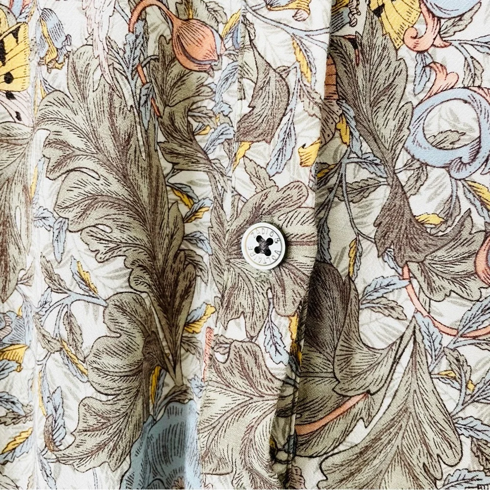 Zadig & Voltaire LARGE Rima short sleeve midi dress in floral butterfly print - Picture 5 of 9